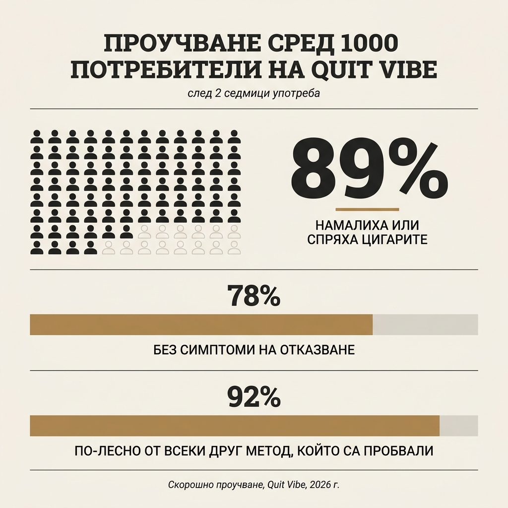89% спират или намаляват цигарите за 2 седмици